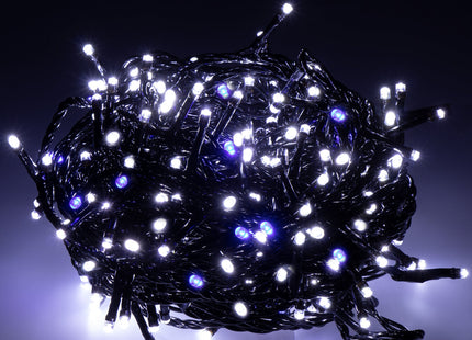 Kerstverlichting | 81,5 m | 1000 LED | Koud Wit + Blauwe Flits
