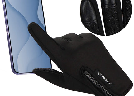 Handschoenen - Touch - Zwart - Nylon - Unisex - Maat M