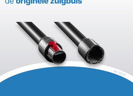 SQOON® Zuigbuis geschikt voor Dyson V12 detect donkergrijs/zwart - Model 971518-12