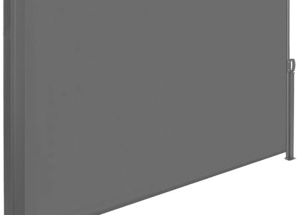 Windscherm - Tuinscherm - Oprolbaar - Waterbestendig - Staal - Aluminium - Grafiet - 400 X 200 CM