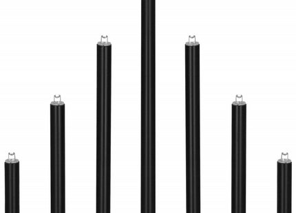 LED Kaarsenbrug | Batterijen | IJspegels | Zwart | Warm Wit