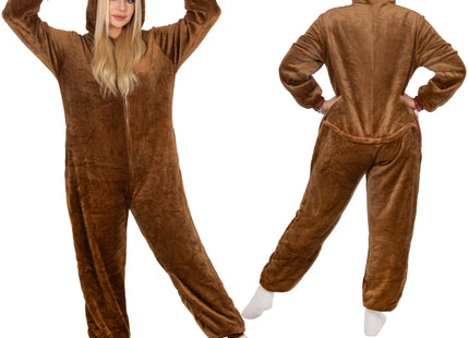 Onesie | Rendier | Maat S | Bruin