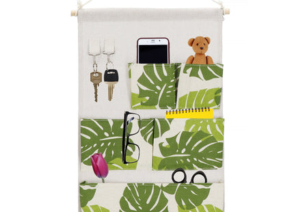 Hangende Organizer - Opbergzak - Wand Organizer - Bladeren - Speelgoed - 5 Vakken