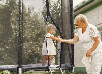 Trampoline | Trampoline met veiligheidsnet | Tuin | 365 cm | Zwart