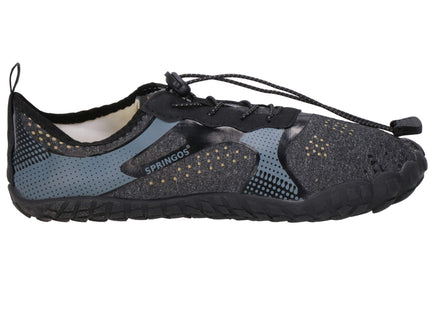 Waterschoenen - AQUA Shoes - Sneldrogend - Rubber - Unisex - Grijs/ Zwart - Maat 44