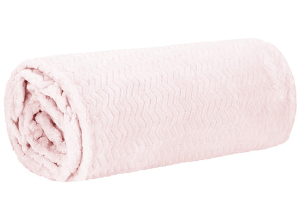 Plaid | Sprei | Bankdeken | Deken | 70 x 160 cm | Pluche | Poeder Roze