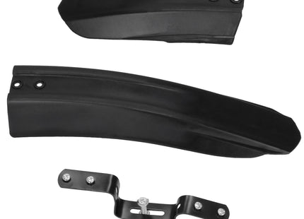 Spatbordenset Voor Mountainbike  - Spatborden Fiets  - Voorwiel - Achterwiel - 2-delige Set - Kunststof - Metaal - Zwart