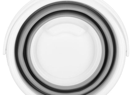 Emmer | Opvouwbare Emmer | Rond | 5L | Grijs/Wit