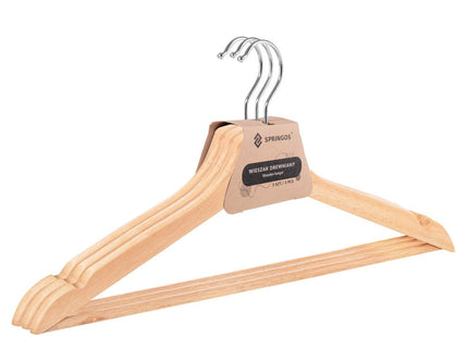 Kledinghangers | Kledinghanger | 3 Stuks | Naturel