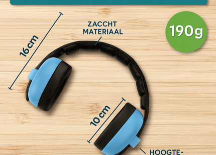 Mali Mati - Baby Gehoorbescherming – Verstelbare Oorkappen - Koptelefoon voor Baby en Kleuter (0-36 maanden)