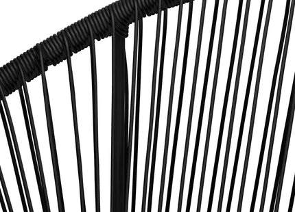 Tuinstoel - Draad - Rotan - Zwart - 87 x 70 x 73 CM