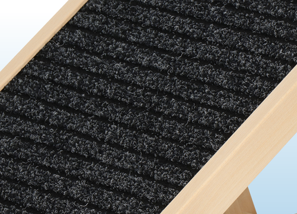 Hondentrap - Hondenloopplank - Instelbaar - Voor Grote en Kleine Honden - Zwart/Hout - 78 Cm