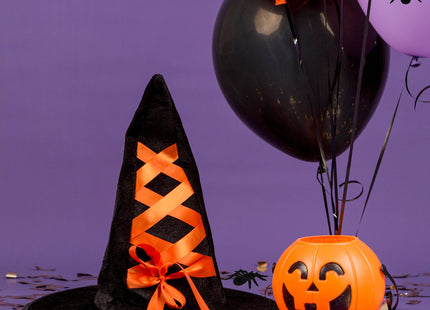 Halloween Decoratie - Spin - Fluffy - 2 Stuks - Zwart