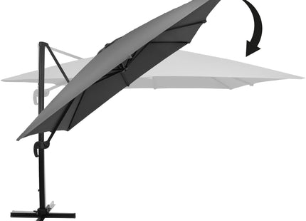 Parasol | Parasols | Kantelbaar | Met Ventilatie | Grafiet | 290 x 290 cm