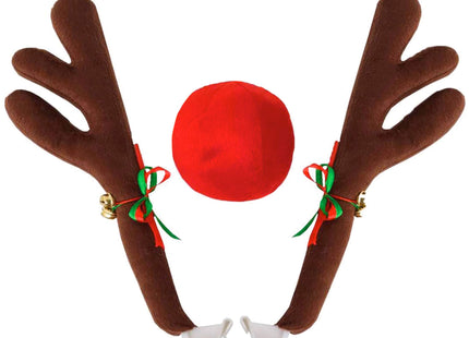 Kerstdecoratie - Autodecoratie - Rendier - Kunststof