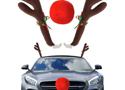 Kerstdecoratie - Autodecoratie - Rendier - Kunststof