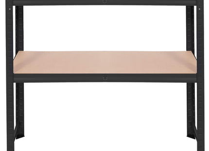 Opbergrek - Stellingkast - 675 KG - Metaal - 675 KG - Zwart - 150 x 75 x 30 cm - 2 Stuks