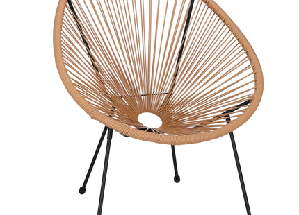 Tuinstoel - Draad - Rotan - Beige - 87 x 70  x 73 CM