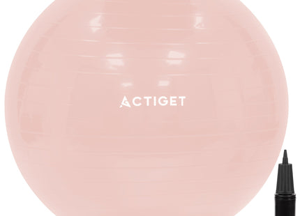 Fitnessballen - Yoga Bal - Pilates - Zwangerschap - Met Pomp - PVC - Roze - 150 Kg - 65 Cm