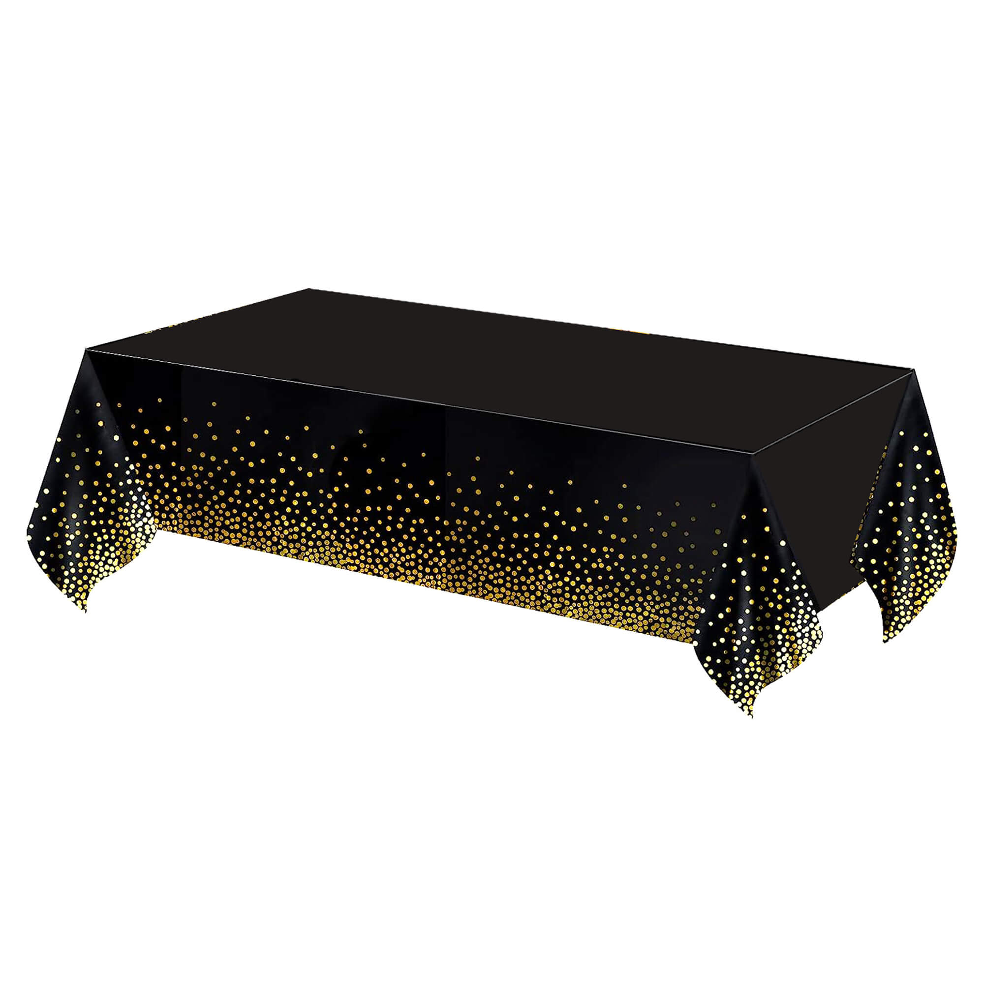 Tafelzeil - Tafelkleed - Waterdicht - Afwasbaar - Zwart - Goud - 272 x137 CM