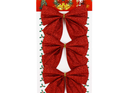 Kerstversiering | Kerstdecoratie Voor Binnen | Kersthanger | Kerststrik | 3 Stuks