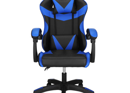 Gamestoel - Ergonomische Bureaustoel -  Verstelbaar - Blauw/Zwart