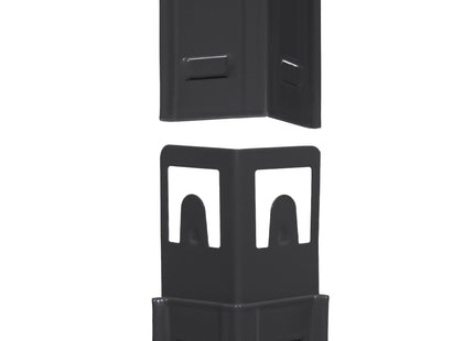 Opbergrek - Stellingkast - 675 KG - Metaal - 675 KG - Zwart - 150 x 75 x 30 cm - 2 Stuks