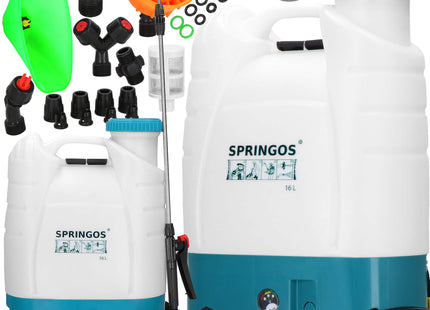 Drukspuit - Elektrische - Accu - Onkruidbestrijding - Regelbare Sproeikop  - 16 Liter