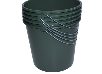 Emmers - Huishoudemmers - 5 liter - Set van 5 stuks - Met handvat - Eco groen
