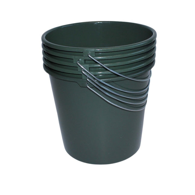 Emmers - Huishoudemmers - 5 liter - Set van 5 stuks - Met handvat - Eco groen