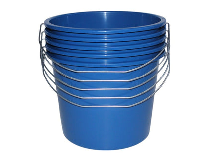 Emmers - Huishoudemmers - 5 liter - Set van 5 stuks - Met handvat - Donkerblauw