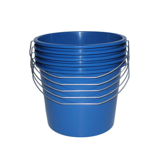Emmers - Huishoudemmers - 5 liter - Set van 5 stuks - Met handvat - Donkerblauw