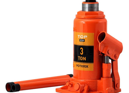 Potkrik 3 Ton – Minimumhoogte 195 mm – Hefhoogte 130 mm – Schroefhoogte 65 mm – met Koffer
