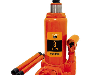 Potkrik 3 Ton – Minimumhoogte 195 mm – Hefhoogte 130 mm – Schroefhoogte 65 mm – met Koffer