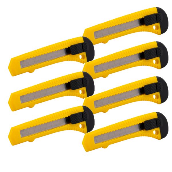 TOPGEAR afbreekmessenset 7-delig – 15 cm houder - Stanleymessen