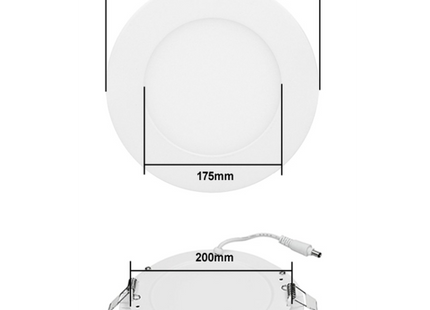 LED-inbouwpaneel warm wit