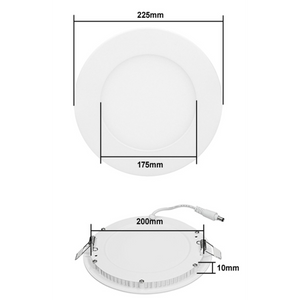 LED-inbouwpaneel warm wit