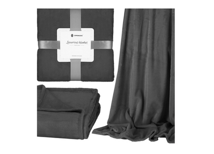 Plaid | Sprei | Deken  200x220 cm | Kleur Grafiet