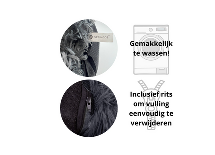 Hondenmand - Wasbaar - Hondenkussen - 50cm - Grijs