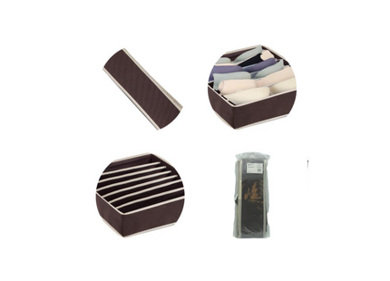 Lade Organizer | Kleding - Ondergoed - 7 vakken - 30 x 30 cm