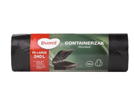 Dumil Containerzakken 240L - Rol met 10 stuks