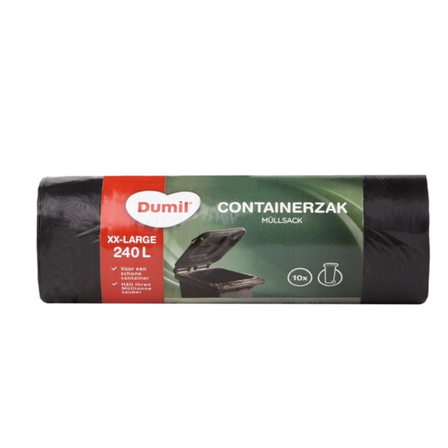 Dumil Containerzakken 240L - Rol met 10 stuks
