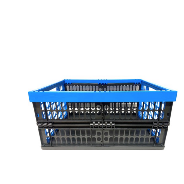 Krat - Klapkrat 32 liter - Blauw/Zwart.