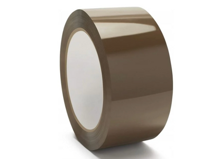 Verpakkingstape  66 m x 50mm Bruin (per 6 rollen)