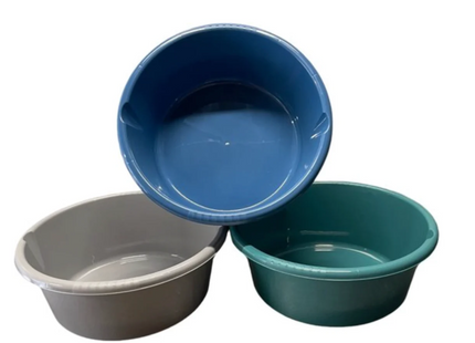 Set 3 Stuks - Afwasbak  - 7 Liter - 3 Kleuren - Ø 32 cm H 13 cm