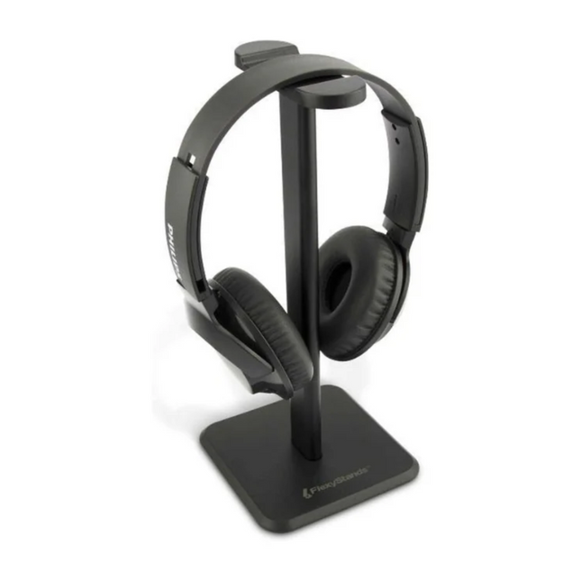 FlexyStand Koptelefoonhouder Zwart – Compact en Stabiel