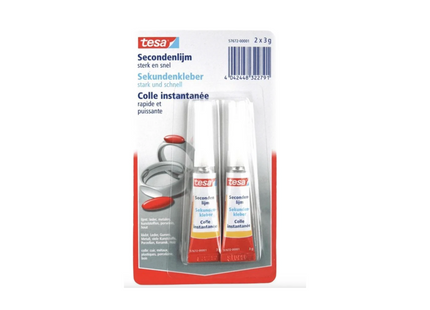 Tesa Secondenlijm Tube 2 x 3 gram
