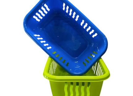 HL Wasmanden Set - 30L Blauw & Groen - Kunststof - 2 stuks