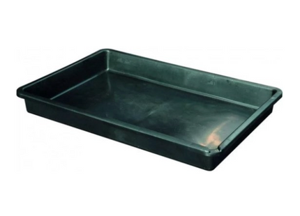 Kunststof lekbak 50L - zwart - 88x60x10 cm - olieopvang - vloeistoffen - multifunctioneel