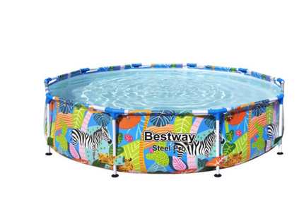 Bestway Steel Pro opzetzwembad 305x66 cm - rond - jungleprint